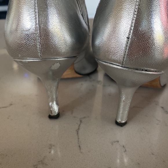 Von Furstenberg Metallic Silver Molly-5 Booties - Picture 7 of 10